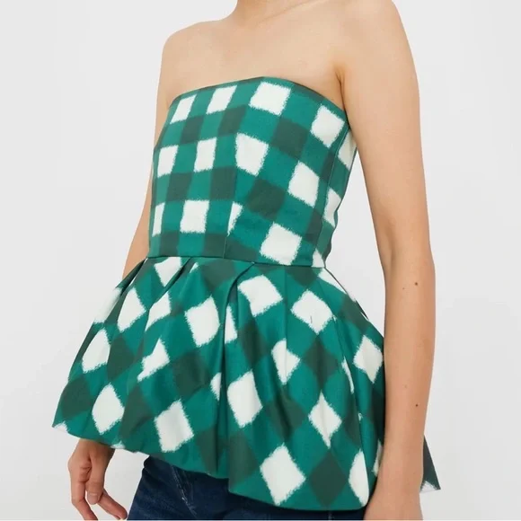 NEW Tuckernuck Juniper Warped Gingham Emmaline Top Size Medium - Picture 2 of 5